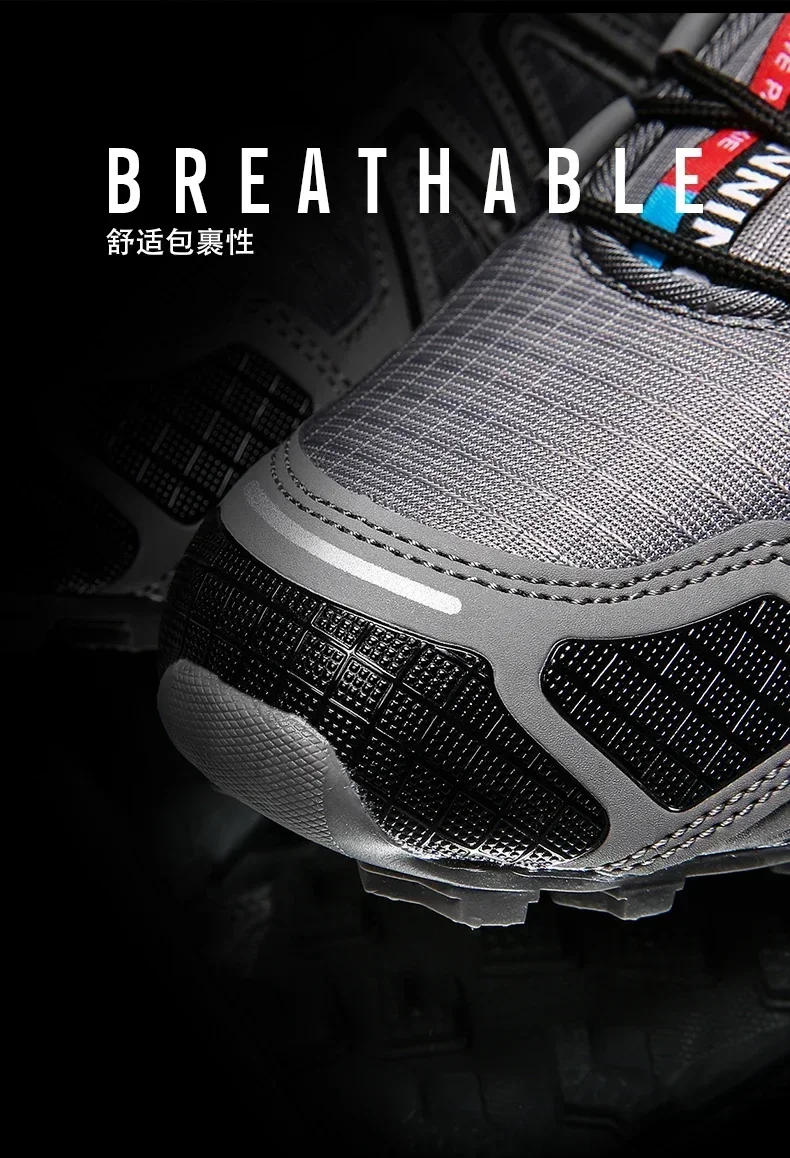 Description Picture 6 of itemMen Cross-Country Sneakers Man Quality Men's Outdoor Hiking Shoes Trail Running Speed Mens Athletic Shoe Non Slip Cycling Sports