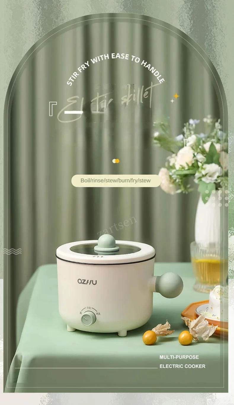 Description Picture 2 of itemElectric Multi Cooker Portable Rice Cookers Hotpot Saucepan Stew Heating Pan Ramen Noodles Pot for Home and Kitchen Appliance