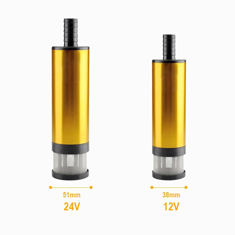 Description Picture 6 of itemPumping Diesel Oil Water Fuel Transfer Pump 12L/min Submersible Aluminum Alloy Shell 38/51MM Electric Car Oil Pump 12V