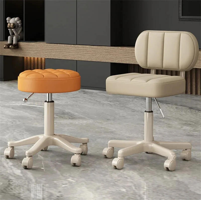 Description Picture 4 of itemLight Luxury Barber Chairs Simple Lifting Pulley Manicure Large Work Chairs Beauty Salon Special Stool Home Back Makeup Chair