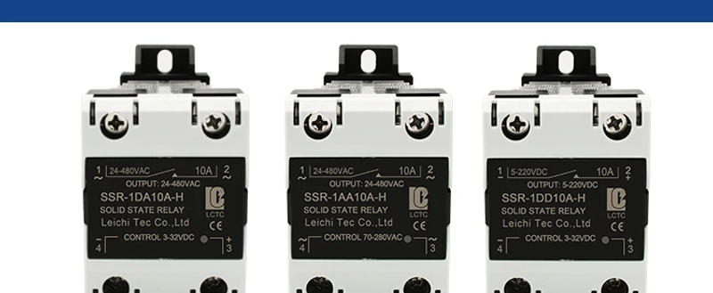 Description Picture 5 of itemLCTC Solid State Relay Radiator Heat Sink SSR Single Phase DIN Rail 10A 25A 40A 60A 80A 100A 120A DC-AC AC-AA DD Zero Crossing