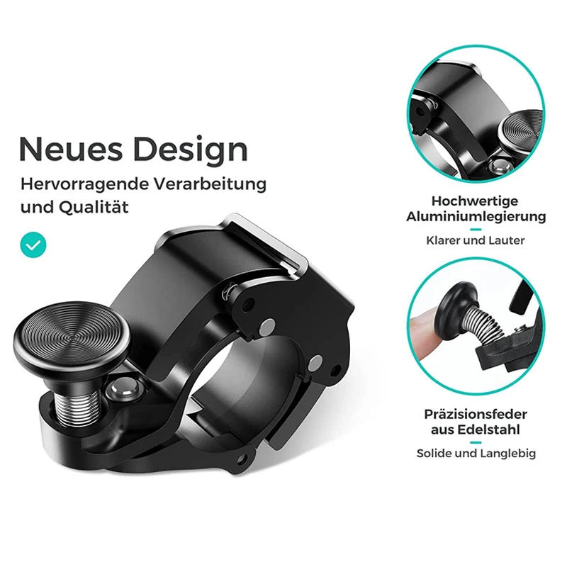 Description Picture 6 of itemStainless Bicycle Bell Ring MTB Cycling Horn Bike Bell Handlebar Crisp Sound Horn for Bicycle Safety Electric Bike Accessories