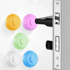 5pcs Door Stopper Silicone Handle Bumpers Self Adhesive Mute Anti-Shock Protection Porte Pad Home Improvement Wall Protector Pad