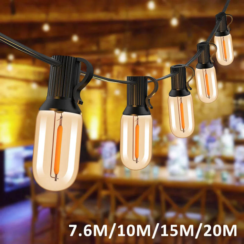 Description Picture 3 of itemWaterproof T16 Christmas Street Garland Outdoor E12 1W Connectable Festoon String Lights Chain Wedding Light Garland Umbrella