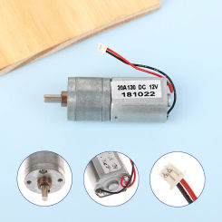 Mini 20mm Full Metal Gear Motor Micro Gearbox Gear Reduction Motor DC12V 110RPM Slow Speed