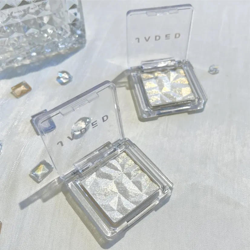 Description Picture 4 of item1PC Monochrome Glitter White Highlighter Makeup Palette Diamond Moonlight Highlight Powder Face Contour Crystal Brighten Makeup