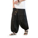 Spring Summer Men Splice Fashion Loose Casual Oversized Wide Leg Harem Pants Women Skirt Trousers Plus Size M-5XL