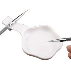 Nail Art Palette Pen Wash Dish Tray, Acrylic Liquid Watercolor Paint Container, Manicure Display Tool