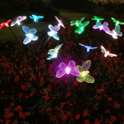 Solar Butterfly Lights Outdoor Waterproof Decorative Fairy Lights for Home Garden Backyard Patio Balcony Lawn Walkway Decoration