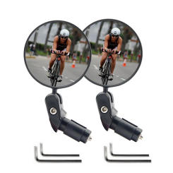 1/2PCS Universal Bicycle Rearview Mirror Adjustable Rotate Wide-Angle Cycling Handlebar Rear View for MTB Road Bike Accessories