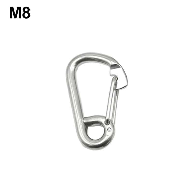 Description Picture 5 of itemCarabiner Climbing Hook Snap Hook 304 Stainless Steel 6mm/8mm/10mm/12mm/14mm Carabiner Screw Connector Fishing