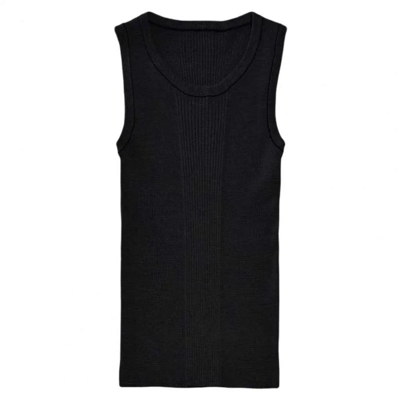 Description Picture 6 of itemMen Summer Vest Men's Ribbed Knitted Sleeveless Vest Slim Fit Activewear Tank Top for Summer Fitness Leisure Streetwear Fitness