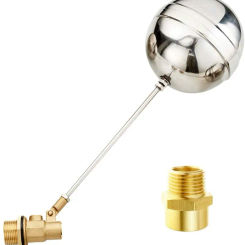 1/2" Thread Float Ball and Brass Pipe Connector Ballcock Fittings Automatic Water Control Switch Toilet Accessories