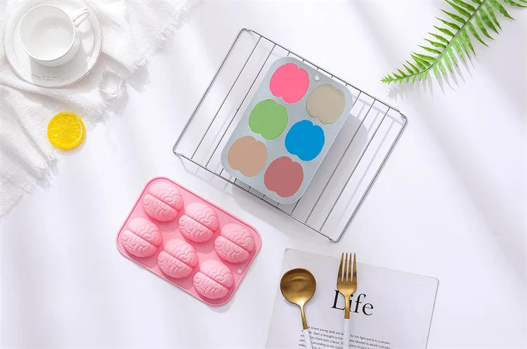 Description Picture 6 of item6 Even Brain Modeling Silicone Mold Handmade Soap Mold Soap Making Supplies Ice Mold