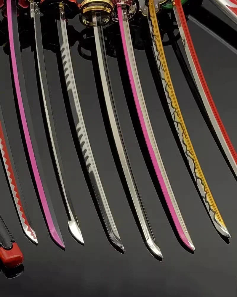 Description Picture 6 of itemDemon Slayer Swords 25cm Katana Tanjirou Anime Samurai Weapon Sword Metal Ghost Killer Cosplay Props Anime Peripheral Home Decor