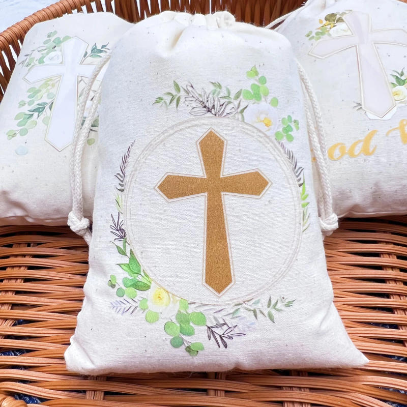 Description Picture 4 of itemBaptism Gift Bags God Bless Communion Favor Goodie Bags Religious for Boys and Girls Baby Shower Easter Weddings Birthday Party