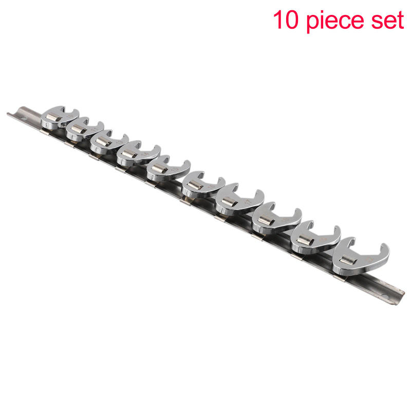 Description Picture 2 of item10pcs 3/8Inch Drive Crowfoot Wrench Set 10-22mm Flare Nut Wrenches Chrome Plated Wrenches For Loosening Fastening Nuts And Bolts