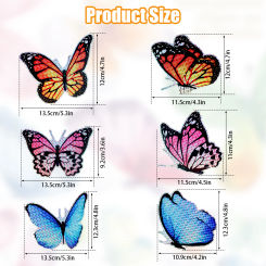 24Pcs Magnets Screen Stickers Butterfly Window Screen Saver Double Sided Decorative Screen Magnets Colorful Magnetic Screen Door