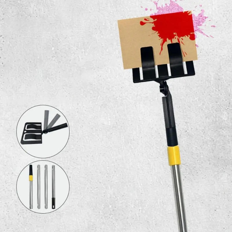 Description Picture 5 of itemAdjustable Angle Spray Shield Holder Set Durable Plastic Spray Paint Shield Holder With Pole Cardboard Spray Shield Holder