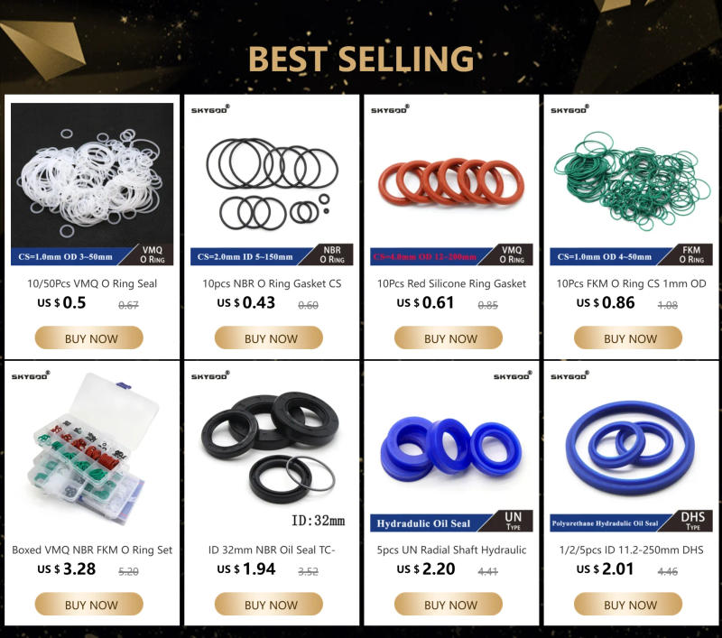 Description Picture 2 of item10/50Pcs White Food Grade Silicone O Ring Gasket CS 1.5mm OD 5 ~ 80mm Waterproof Washer Round O Shape VMQ O Ring Silicone Ring