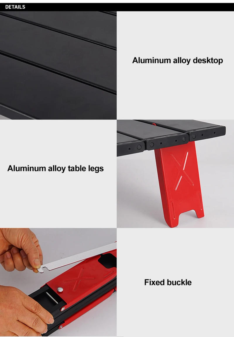 Description Picture 4 of itemHooRu Folding Picnic Table Mini Lightweight Backpacking Portable Outdoor Tables for Beach Garden Camping Fishing Hiking Desk