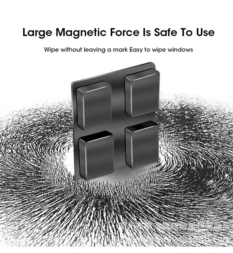 Description Picture 5 of itemMagnetic Window Cleaner Brush DoubleSide Automatic Wiper Glass Window Brush Cleaning Household Wiper Cleaner Glass Cleaning Tool