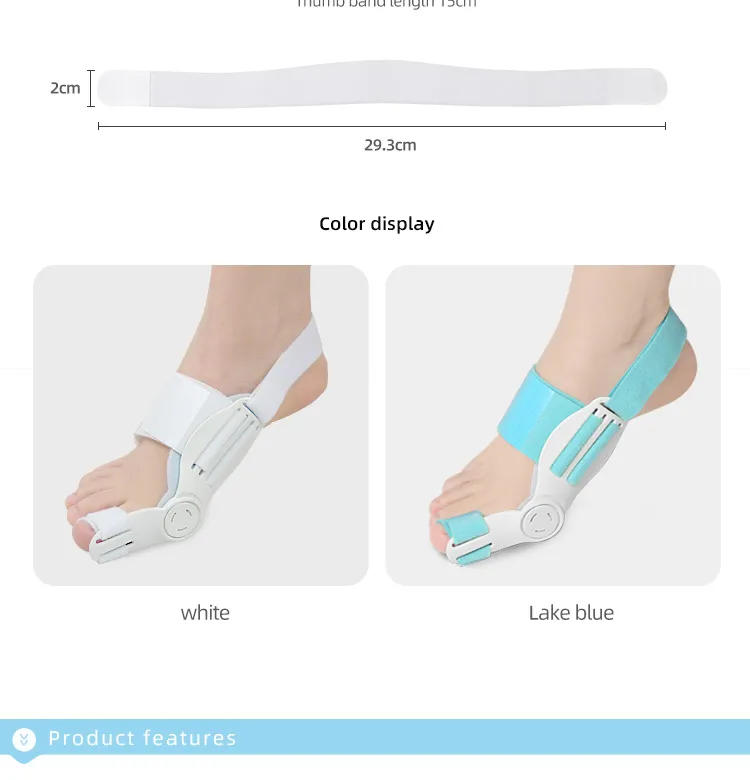 Description Picture 4 of itemToe Separator Hallux Valgus Bunion Corrector Hammer Toe Straightener Foot Pain Relief Orthopedic Pedicure Tool Foot Massage Care