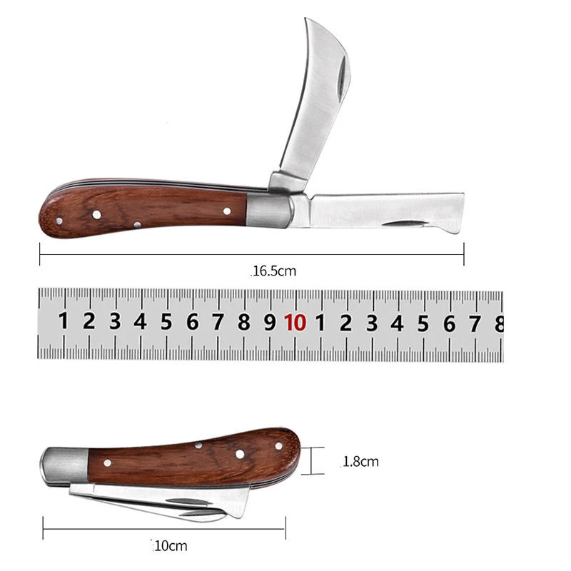 Description Picture 5 of itemNew Foldable Grafting Cutter Gardening Pruning Knife Tools Bonsai Grafting Pruning Hand Cutting Garden Pruning Seedling Tree