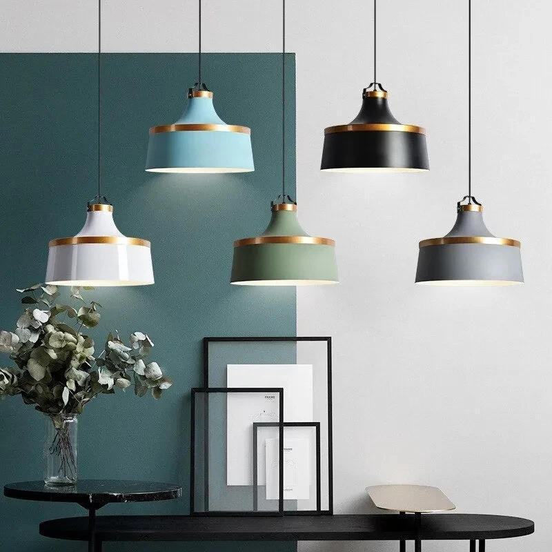 Description Picture 4 of itemNordic Pendant Lamp Iron Pendant Light E27 LED Chandelier Nordic Colorful Dinning Table Decor Kitchen Droplight