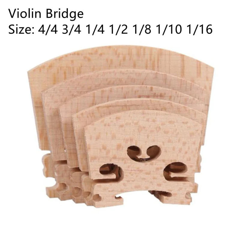 Description Picture 2 of itemViolin Bridge Maple Full Size 4/4,3/4,1/4,1/2,1/8,1/10,1/16 Violin Accessories Luthier Parts Violin Bridge All Size
