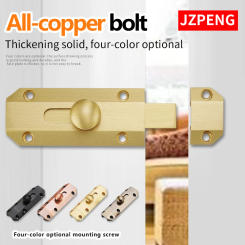 All-copper Bolt Catch Lock Sliding Door Latch Catch Universal Latch Safety Door Lock Bolts Home Hardware