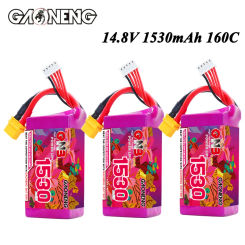 GNB 4S 14.8V Lipo Battery 1530mAh 160C/320C With XT60 Plug For RC FPV Drone Quadcopter Airplane Helicopter Racing Hobby Part