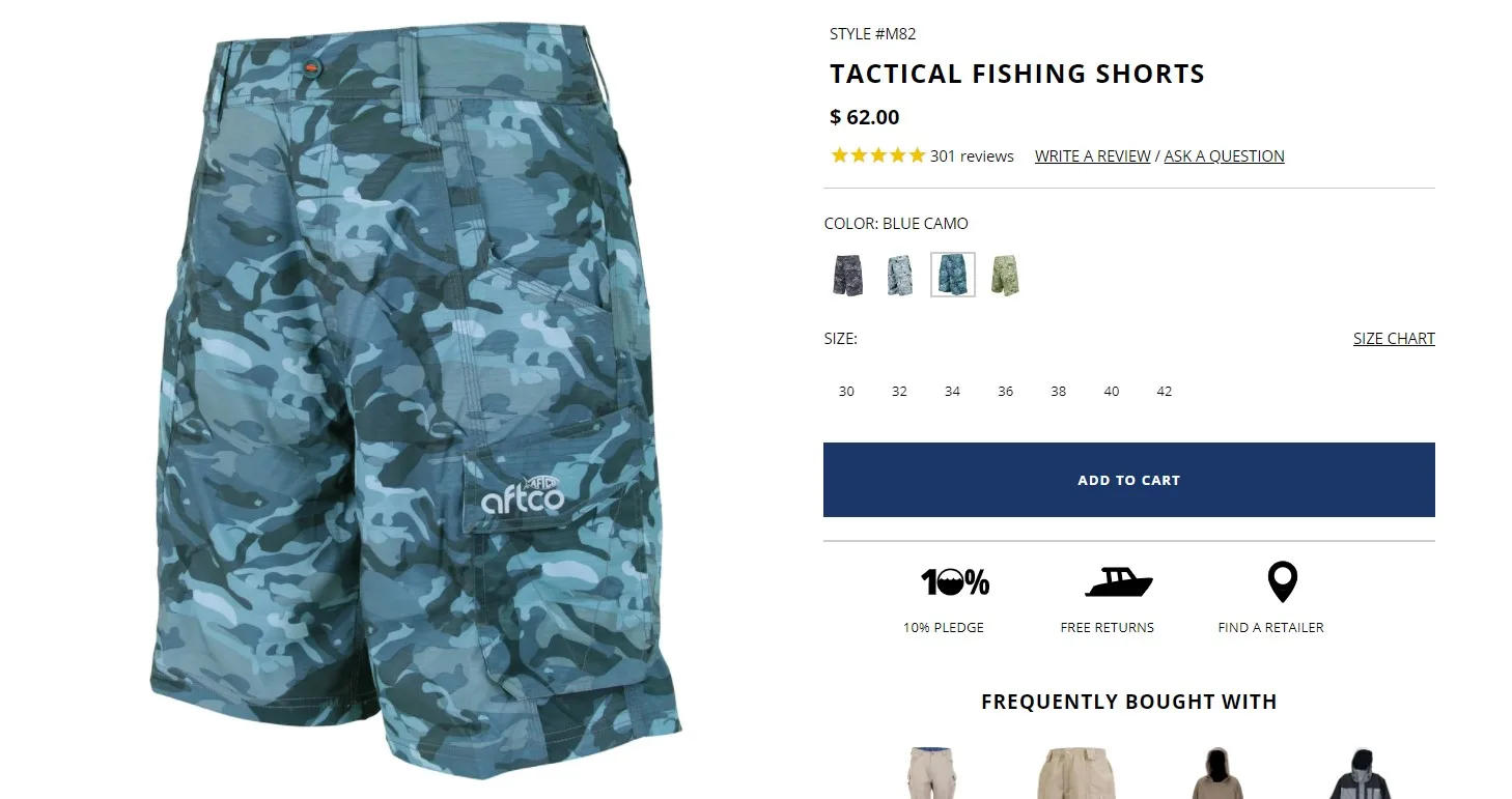 Description Picture 5 of itemMen Fishing Shorts Surf Shorts Performance Fishing Cargo Shorts Quick Dry UV UPF50 Lightweight Hiking Sports Shorts USA Size