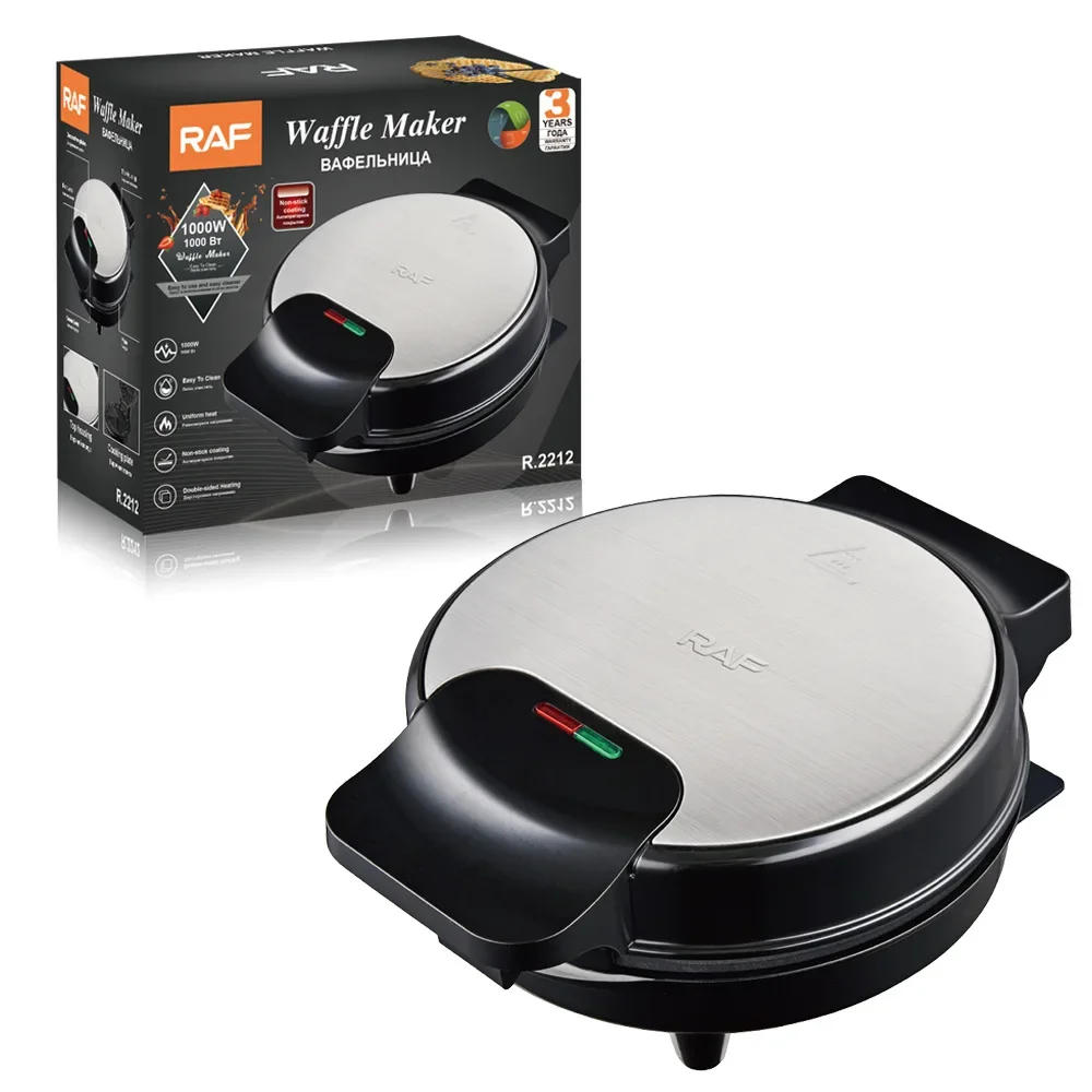 Description Picture 5 of item1000W Mini Electric Waffle Maker Double-Sided Heating Breakfast Sandwich Machine Non-stick Iron Pan Cooking Toaster Appliance