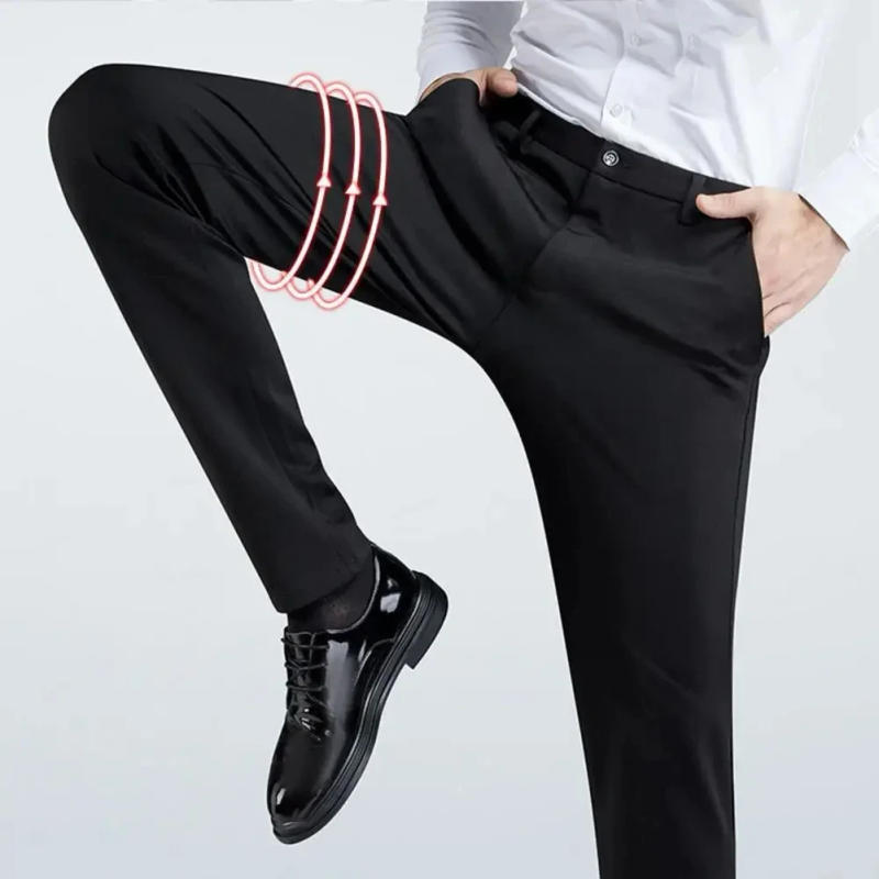 Description Picture 3 of itemB.B8698 1XL-5XL Spring Business Office England Style Pants Thin Autumn Thick Formal Pants