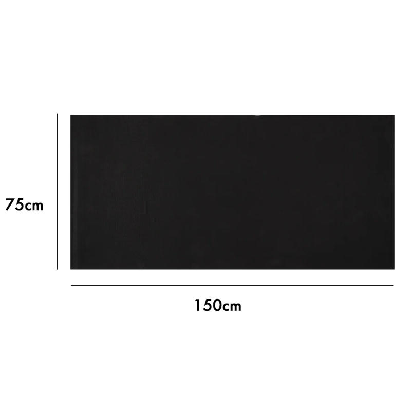 Description Picture 4 of item150x75x0.4CM Exercise Mat Gym Fitness Equipment for Treadmill Bike Protect Floor Mat Running Machine Shock Absorbing Pad Black