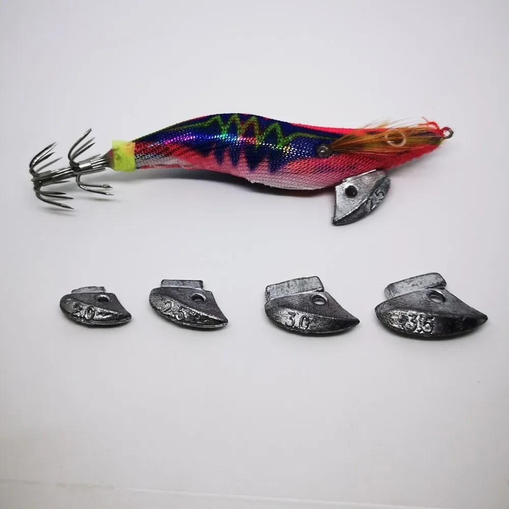 Description Picture 2 of item10pcs sinker Fake bait shrimp fish Fishing accessories Fishermen Artisan DIY Squid lure spinner Chipiron Octopus cuttlefish Tool