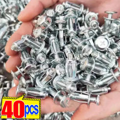 20/40PCS Jack Nuts Screw Petal Screw Anchors Expansion Plugs for Curtain Expansion Clamp Rivet Lock Bolt Jack Nut Bolt Fasteners