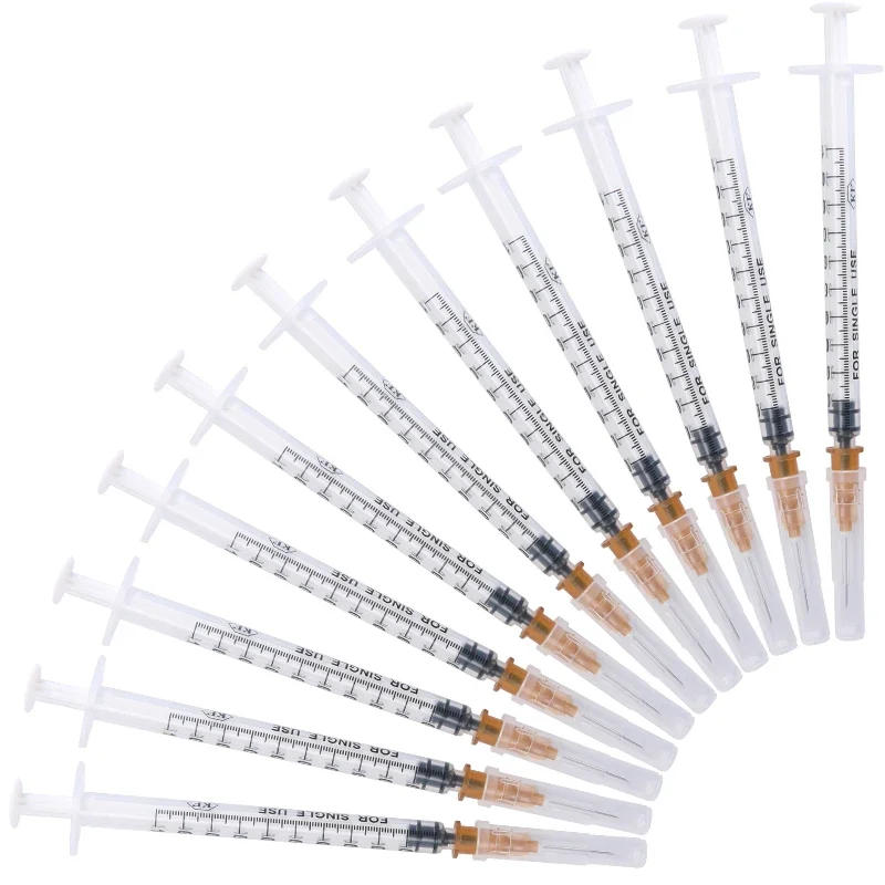 Description Picture 3 of item50pcs 1ml Disposable Plastic Veterinary Syringe With Needles For Pet Farm Animal Cat Dog Pig Cattle Sheep Horses 2ml 5ml 10ml