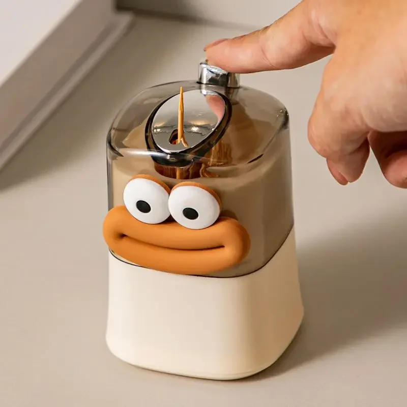 Description Picture 4 of itemCreative Toothpick Holders Automatic Pop-up Toothpick Storage Organizers Restaurant Toothpick Box Living Room Table Decoration