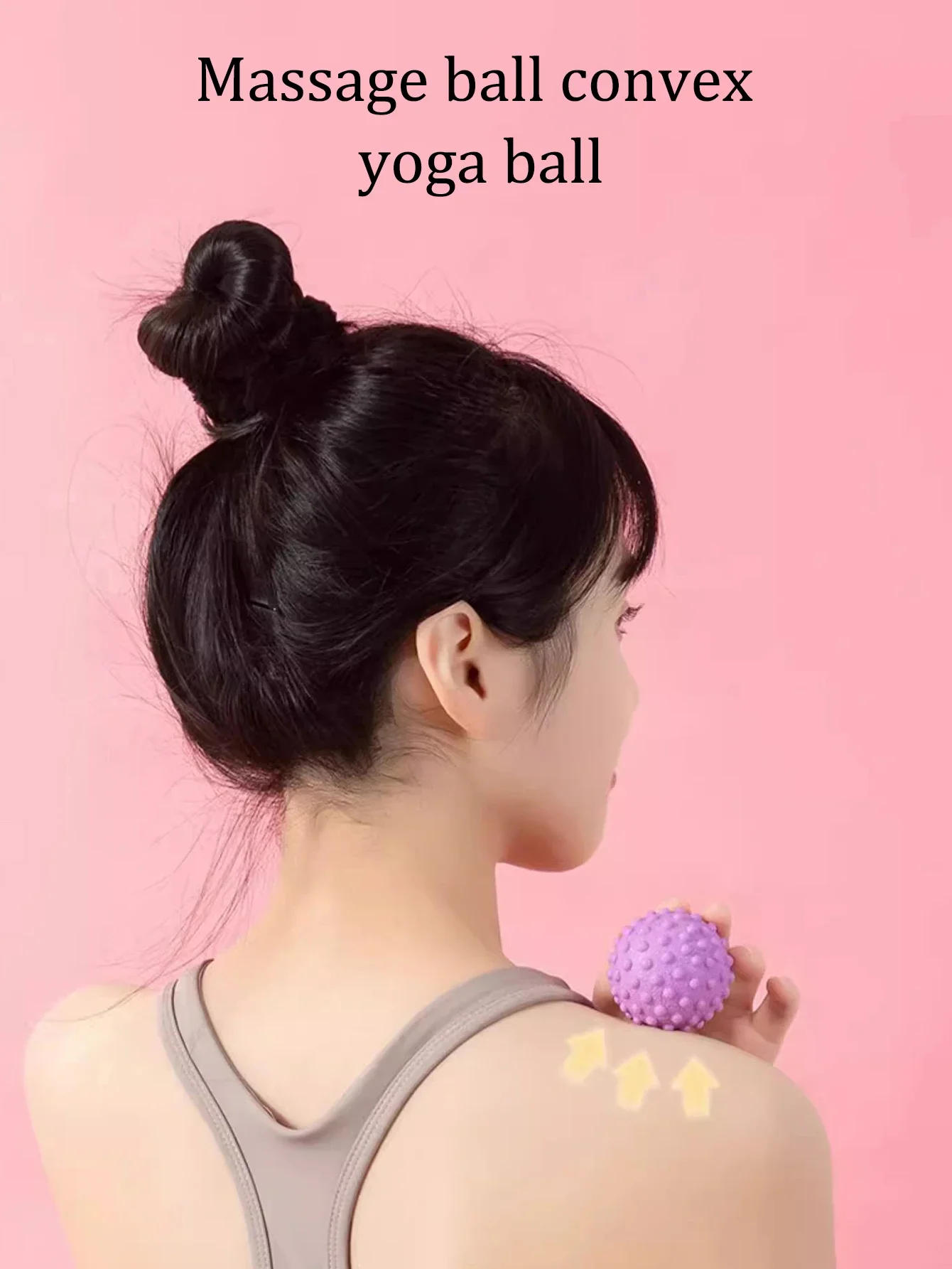 Description Picture 2 of itemFascia Ball TPR Foot Massage Ball Muscle Relaxation Yoga Fitness Shoulder Neck Waist Foot Back Meridian Neck Membranous Ball 5CM