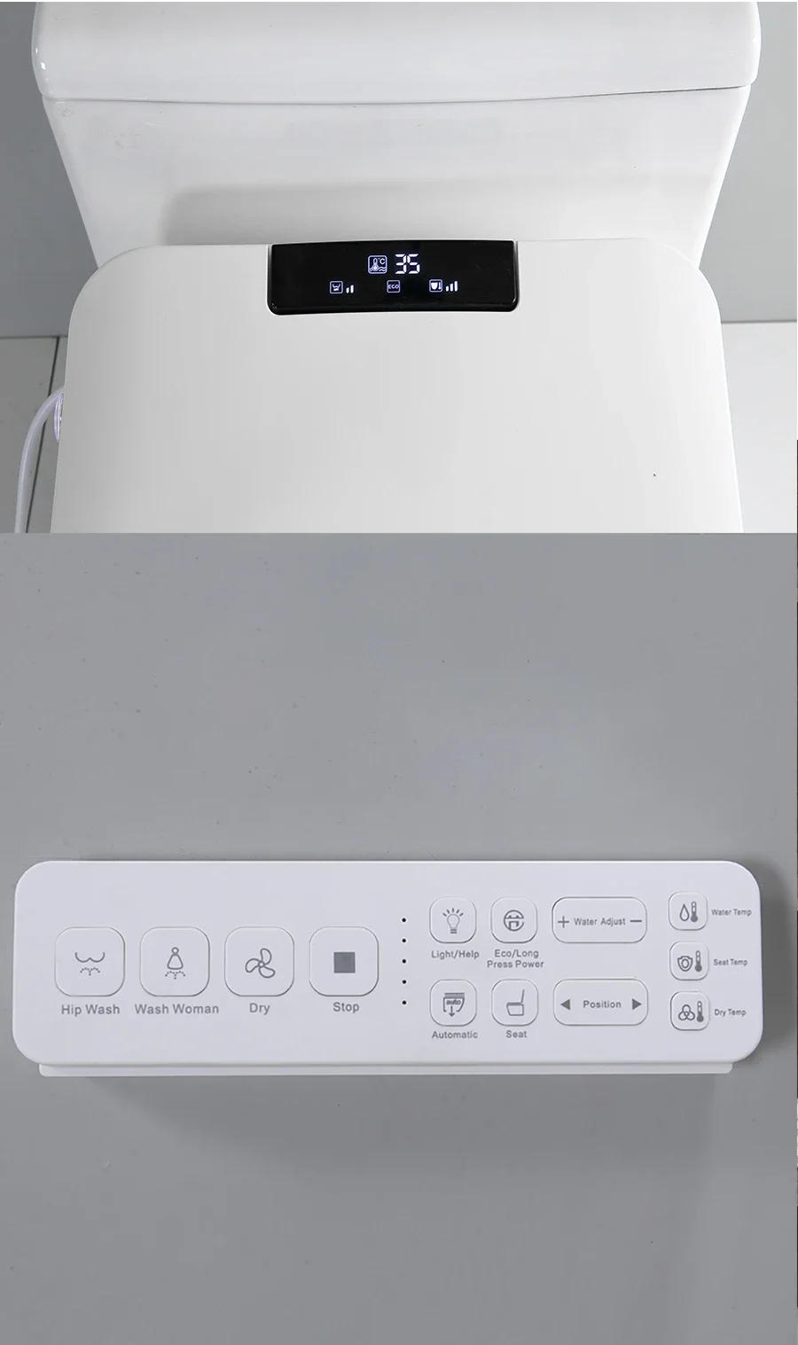 Description Picture 6 of itemSquare Auto Open Smart Toilet Seat Cover Led Display Lid