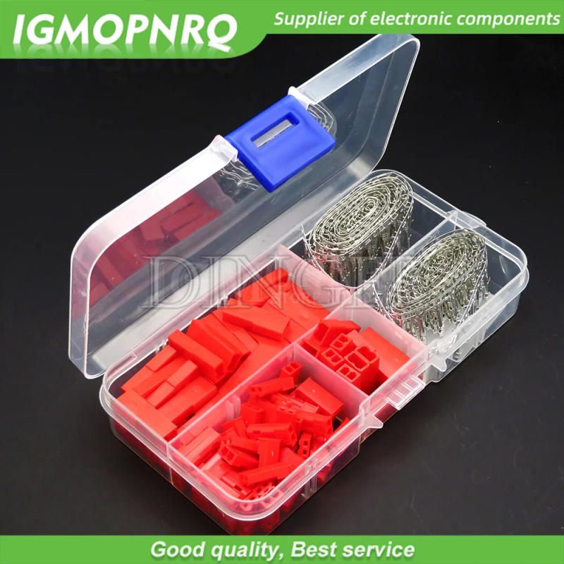 Description Picture 4 of item50set 2.54mm JST SYP 2P 2Pin Female & Male Red Plug Housing Crimp Terminal Connector Kit JST-SYP-2A for RC Lipo Battery