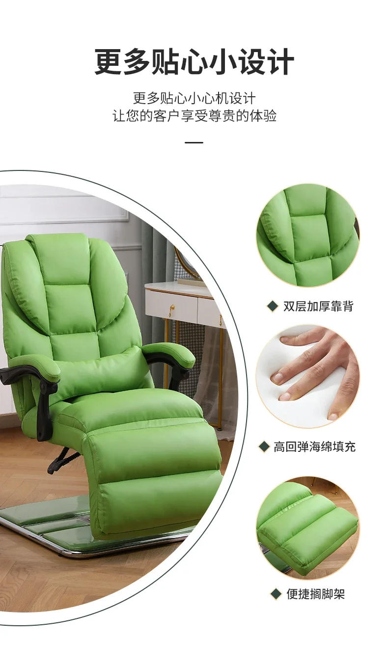 Description Picture 6 of itemReclinable Luxury Salon Chair Hidraulic Leg Barber Shop Salon Chair Portable Vintage Cadeira De Barbeiro Commercial Furniture