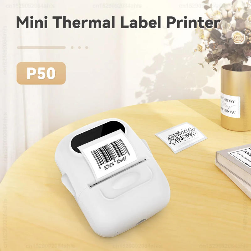 Description Picture 3 of itemPortable Mini Printer E210 Thermal Label Printer No Ink Printing Bluetooth Adhesive Sticker Labeling Machine for Phone Computer