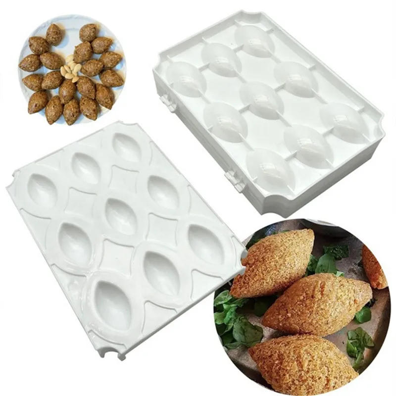 Description Picture 5 of item4/9 Holes Manual Meatball Maker Meatloaf Mold Press Meat Processor Minced Kibbeh Express Cake Desserts Pie New Kitchen Meat Tool