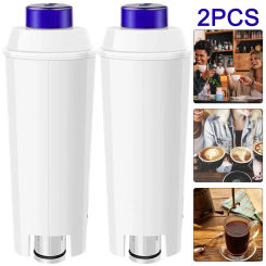 2Pcs Activated Carbon Coffee Machine Replace Soft Water Filter for Delonghi Dlsc002