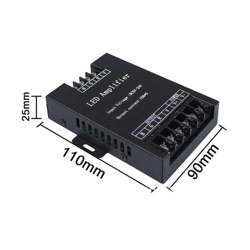 Description Picture 6 of item30A RGB Amplifier 5V 12V 24V High-Power Lamp Constant Voltage PWM Dimmer Signal Repeater LED Light 3-Channel Controller Extender