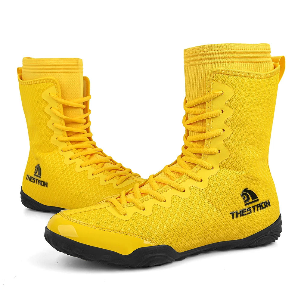 Description Picture 6 of itemMen Breathable Wrestling Shoes Professional Boxing Sneakers Size 39-47 Flighting Footwears
