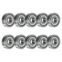 10pcs Miniature Ball Bearing 5x16x5mm 625ZZ Pulley Wheel Bearing Deep Groove Mini Bearing Carbon Steel for Skateboard Scooter